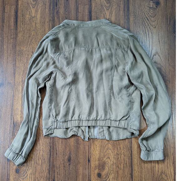 BlankNYC Faux Silk Bomber Jacket M - Picture 7 of 7